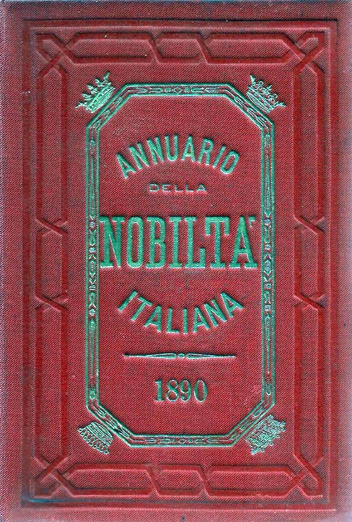 ANNUARIO DELLA NOBILTÀ ITALIANA 1890