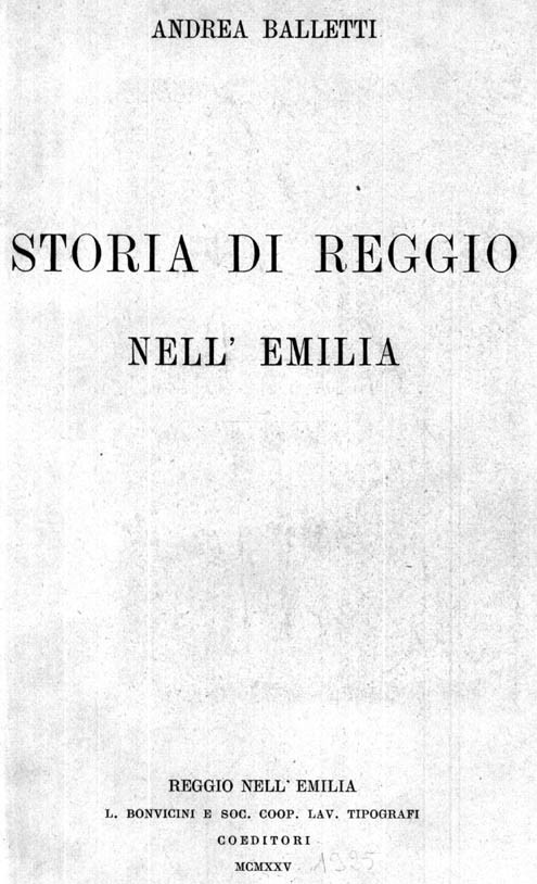 STORIA DI REGGIO NELL’EMILIA