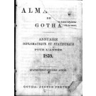 ALMANACH DE GOTHA, 1859. ANNUAIRE GÉNÉALOGIQUE, DIPLOMATIQUE ET STATISTIQUE