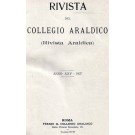 RIVISTA DEL COLLEGIO ARALDICO (RIVISTA ARALDICA), ANNO XXV, 1927