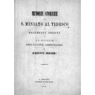 MEMORIE STORICHE DI S. MINIATO AL TEDESCO E LE NOTIZIE DEGLI’ILLUSTRI SAMMINIATESI.