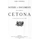 Notizie e Documenti sulla storia di Cetona, con disegni originali del Prof. C.Fumè.